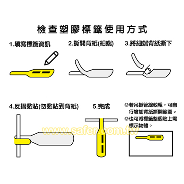 電器檢查塑膠標籤(吊索標籤環) (3)
