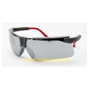 耐衝擊安全眼鏡(灰電白水銀-強化) SG-6211SSM (1)