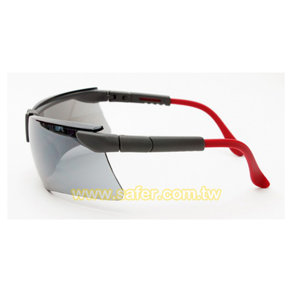 耐衝擊安全眼鏡(灰電白水銀-強化) SG-6211SSM (3)