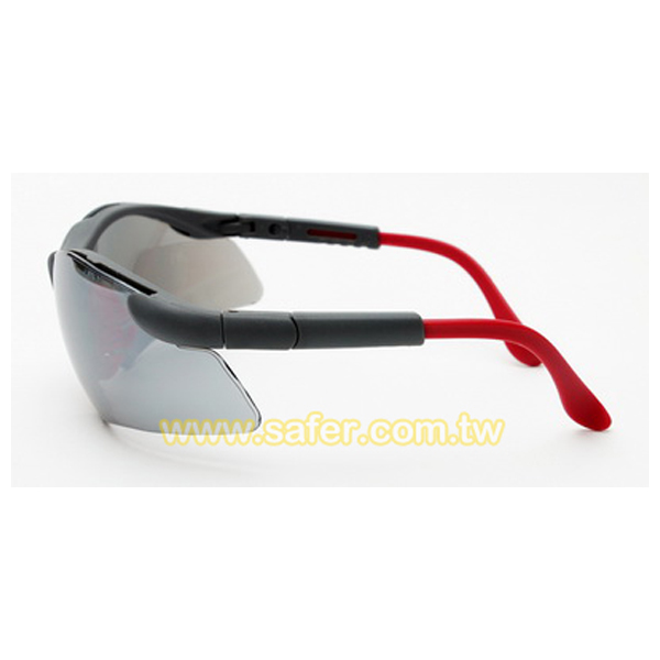 耐衝擊安全眼鏡(灰電白水銀-強化) SG-6204SSM (3)