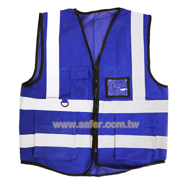 美式多口袋反光背心(網布拉鍊款) (1)
