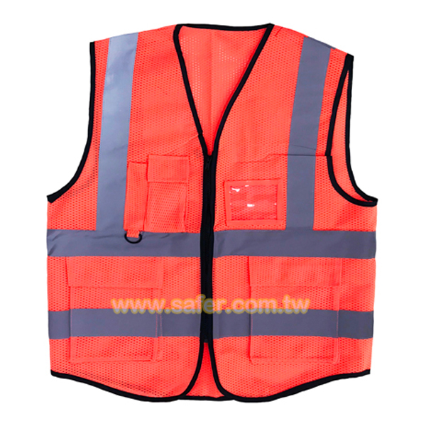 美式多口袋反光背心(網布拉鍊款) (11)