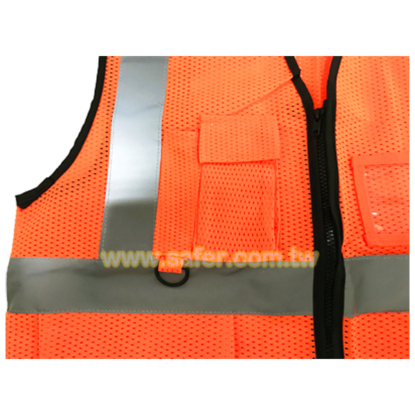 美式多口袋反光背心(網布拉鍊款) (14)