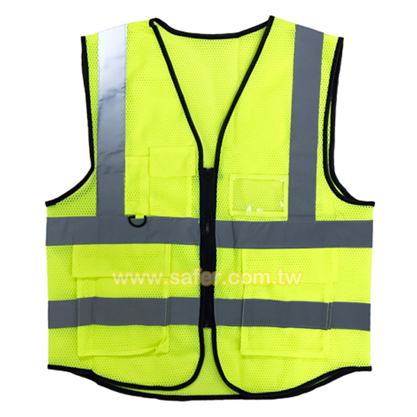 美式多口袋反光背心(網布拉鍊款) (6)